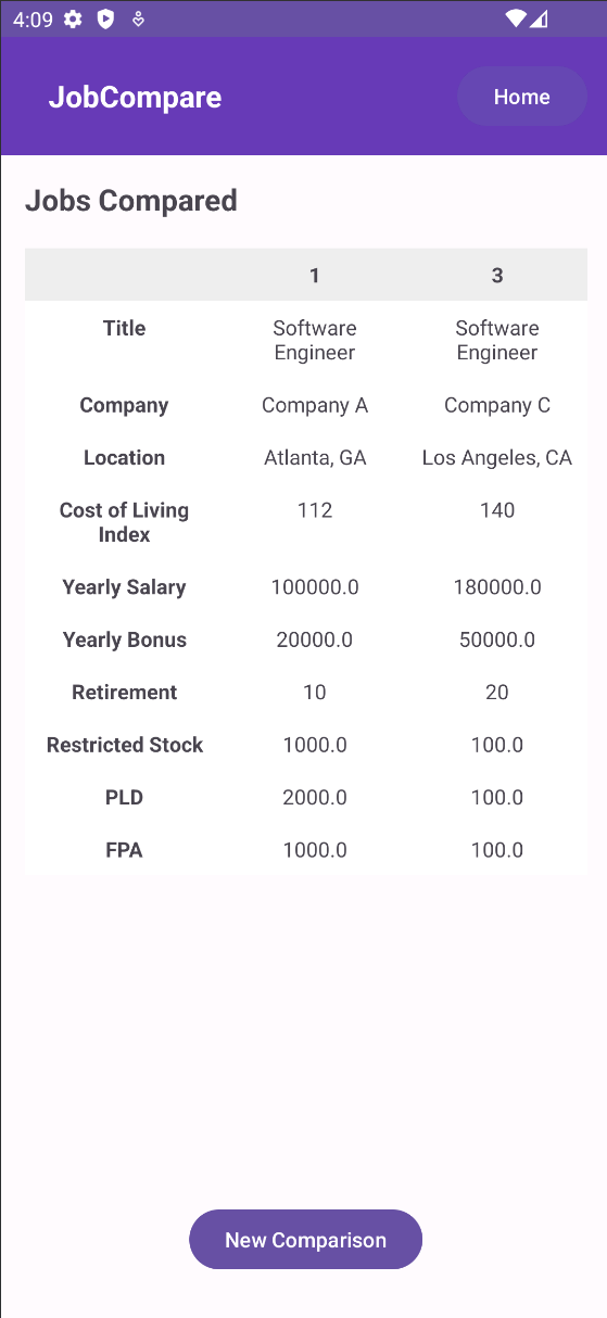 Job Compare Android App Image #5