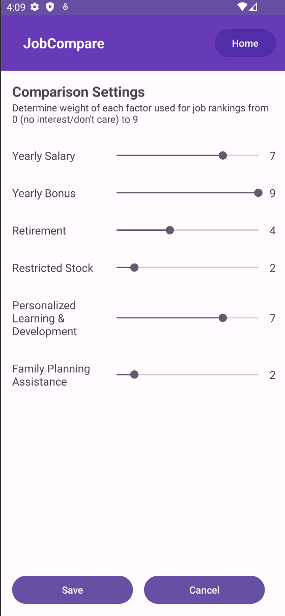 Job Compare Android App Image #7